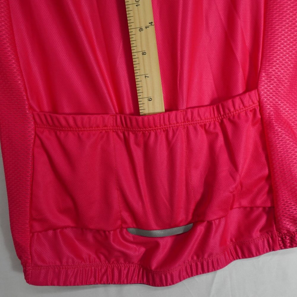 Cycle-Run Jersey Shirt Women Large Neon Pink Cycling Biking Bicycle Reflective - Picture 12 of 16